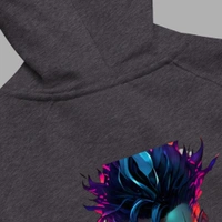 Devil Word Stylish Grey Sweat Hoodie - L