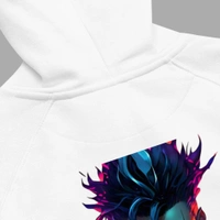 Devil Word Stylish White Sweat Hoodie - XL