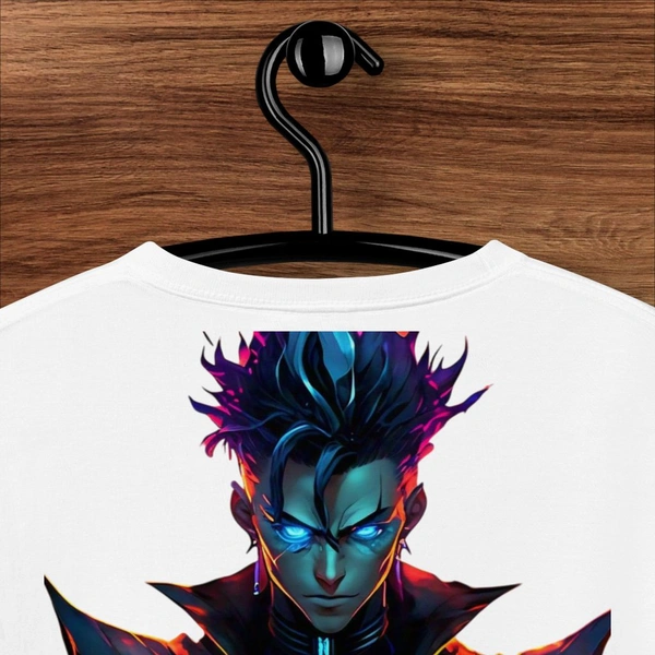Devil Word Stylish White Oversize Tshirt  - XL