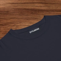 Devil Word Stylish Navy Oversize Tshirt - XXL