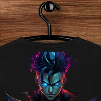 Devil Word Stylish Black Oversize Tshirt - XXL