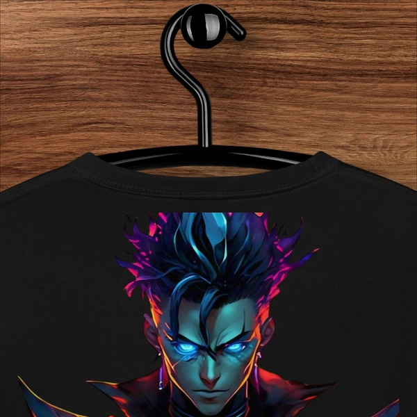 Devil Word Stylish Black Oversize Tshirt - XXL