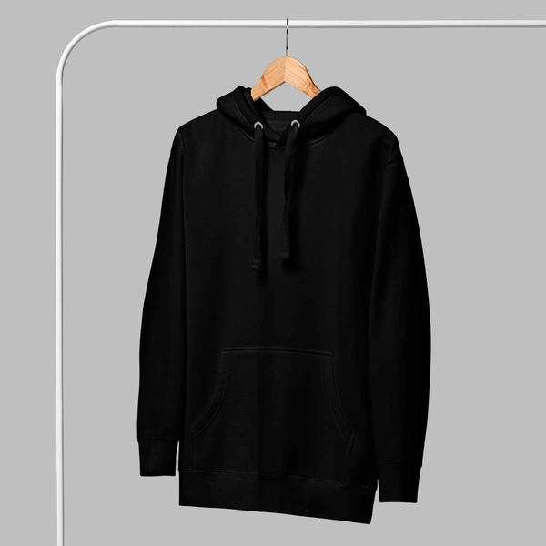 Ghost Mask Printed Stylish Unisex Black Sweat Hoodie - L