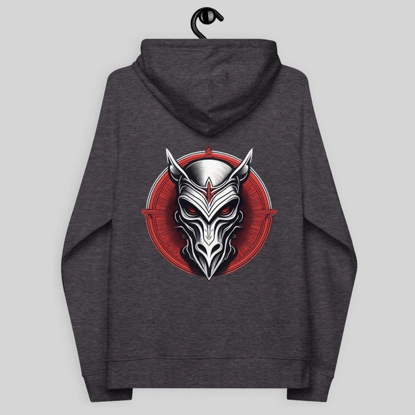 Ghost Mask Printed Stylish Unisex Grey Sweat Hoodie - L