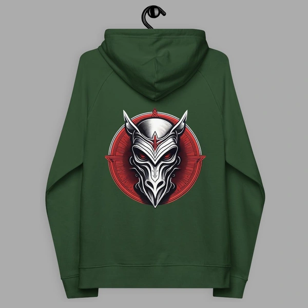 Ghost Mask Printed Stylish Unisex Green Sweat Hoodie - L