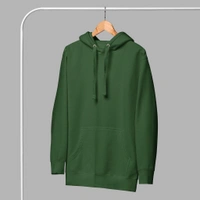 Ghost Mask Printed Stylish Unisex Green Sweat Hoodie - L