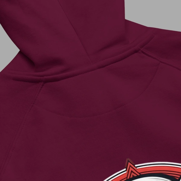 Ghost Mask Printed Stylish Unisex Maroon Sweat Hoodie - XXL