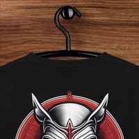Ghost Masked Printed Unisex Black Oversized Tshirt - XL