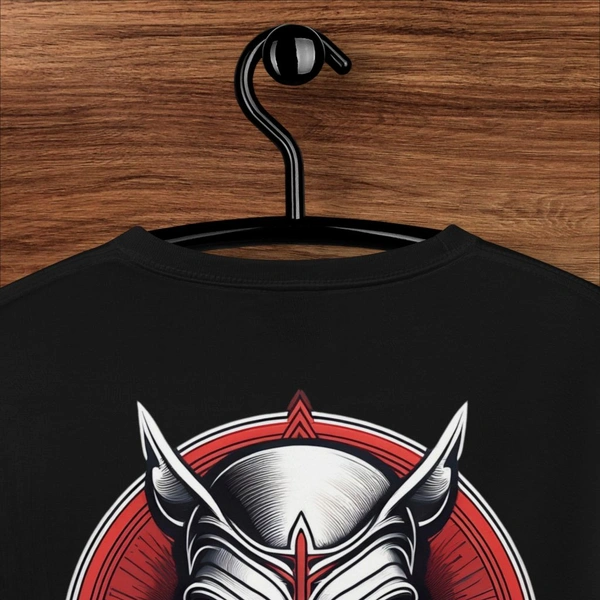 Ghost Masked Printed Unisex Black Oversized Tshirt - XL