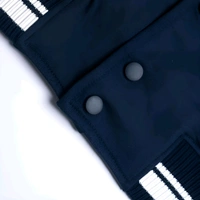 Stylish Navy Blue Varsity Jacket - M