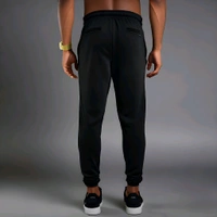 Stylish Unisex Black Joggers - XXL