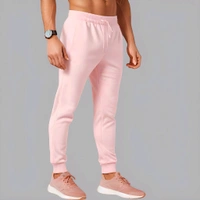 Stylish Unisex Light Pink Joggers - XXL