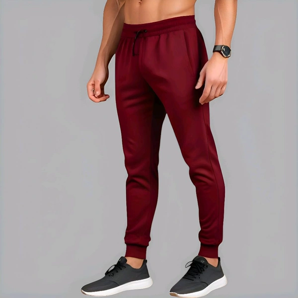 Stylish Unisex Maroon  Joggers - XL