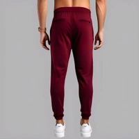 Stylish Unisex Maroon  Joggers - XL