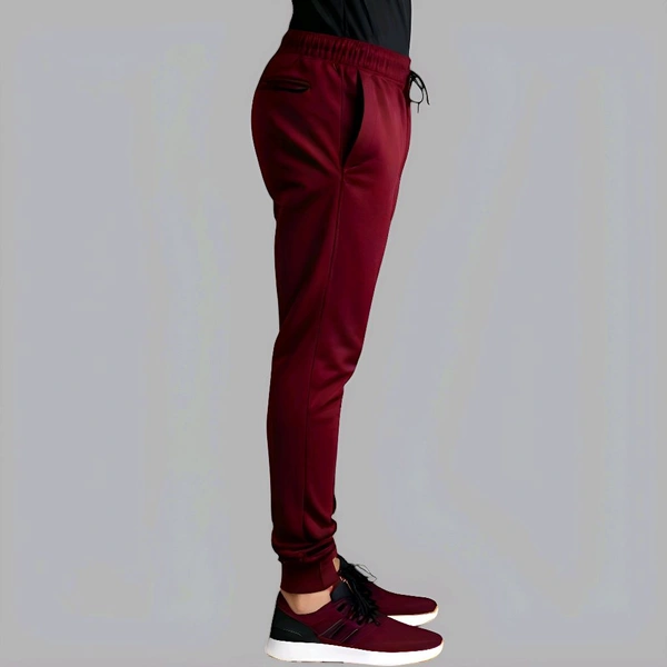 Stylish Unisex Maroon  Joggers - XL