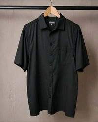 Classical Stylish Unisex Oversized Shirt - Navy, XXL