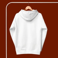 Unisex Classical Stylish White Hoodie - 3XL