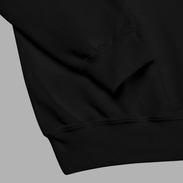 Unisex Classical Stylish Black Hoodie - XL