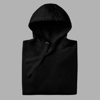 Unisex Classical Stylish Black Hoodie - XXL
