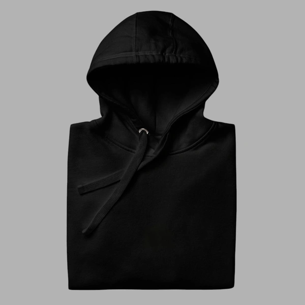 Unisex Classical Stylish Black Hoodie - XXL