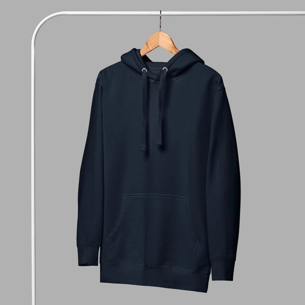 Unisex Classical Stylish Navy Hoodie - M