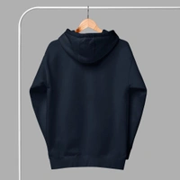 Unisex Classical Stylish Navy Hoodie - XXL