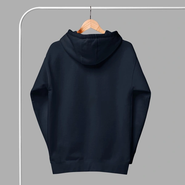 Unisex Classical Stylish Navy Hoodie - XXL