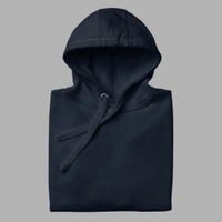 Unisex Classical Stylish Navy Hoodie - XXL