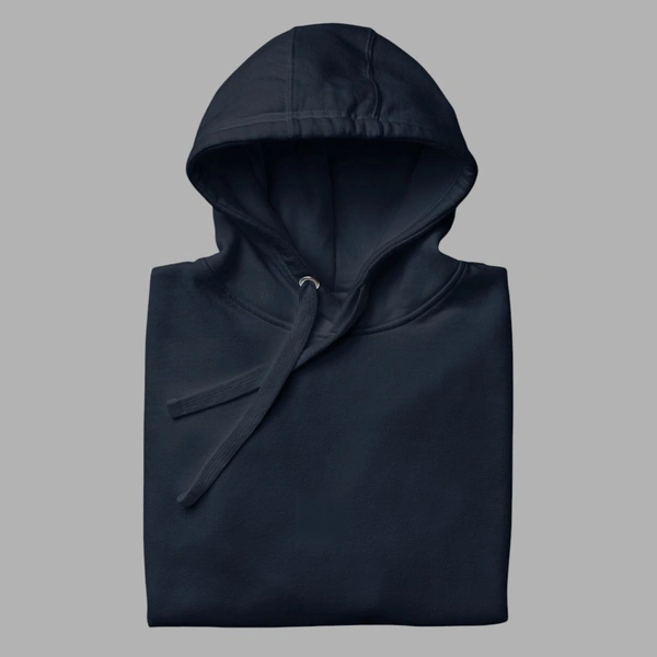 Unisex Classical Stylish Navy Hoodie - XXL