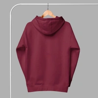 Unisex Classical Stylish Royal Maroon Hoodie - M