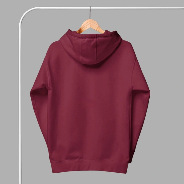 Unisex Classical Stylish Royal Maroon Hoodie - M