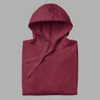 Unisex Classical Stylish Royal Maroon Hoodie - M