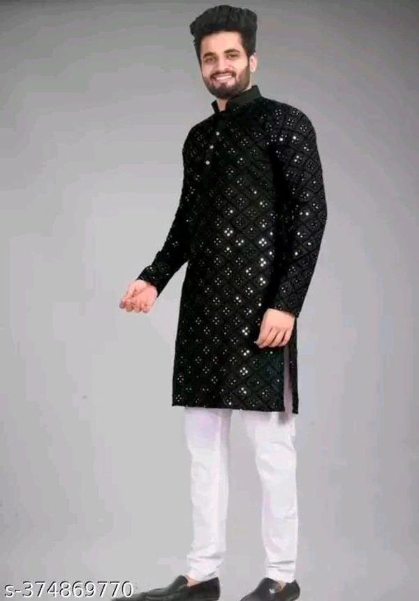Men Kurta - Maroon, S