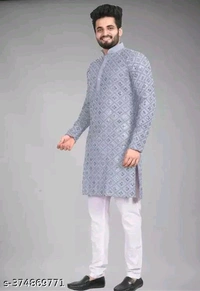 Men Kurta - Maroon, XXL