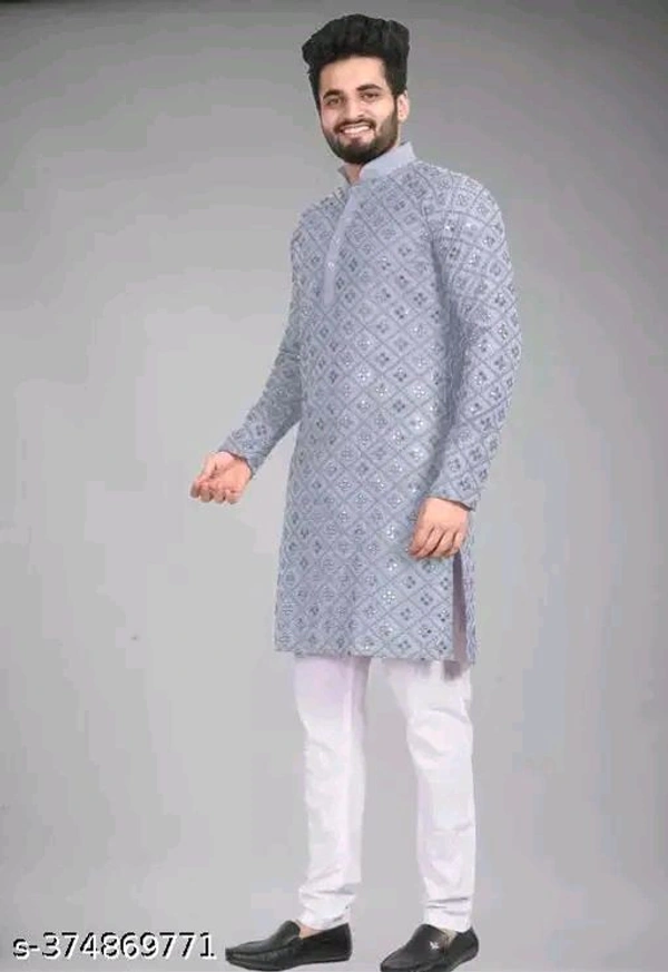 Men Kurta - Maroon, XXL