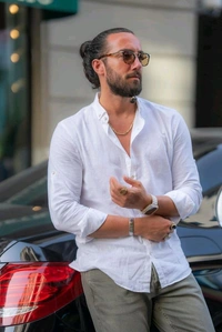 Stylish Formal Full Sleeve Shirt - M