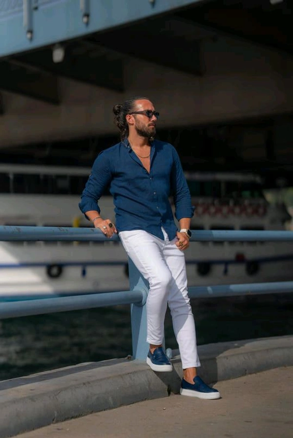 Stylish Formal Full Sleeve Shirt - M