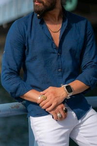 Stylish Formal Full Sleeve Shirt - M