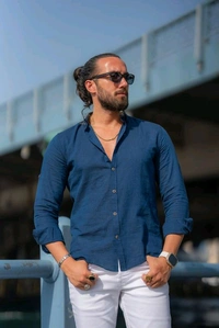 Stylish Formal Full Sleeve Shirt - M