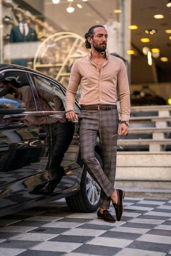 Stylish Formal Full Sleeve Shirt - M
