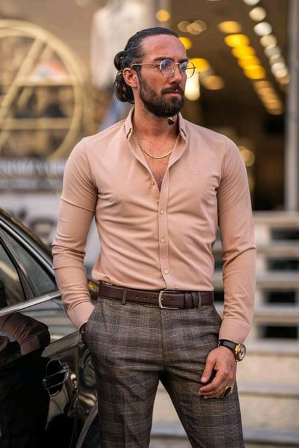 Stylish Formal Full Sleeve Shirt - XL