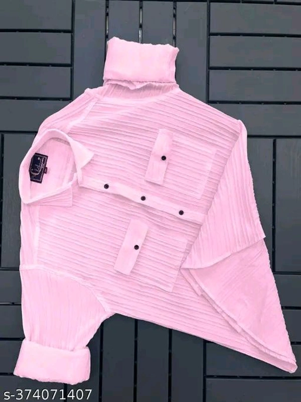 Stylnoxs Double Pocket Shirt - Lavender Rose, M