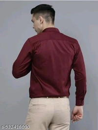 Stylish Barethread Plain Shirt - XL