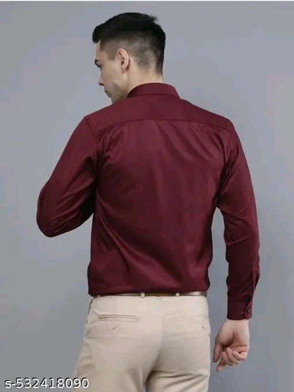 Stylish Barethread Plain Shirt - XL