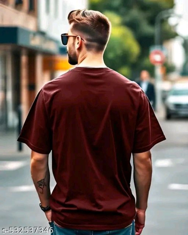 Cotton Blend Men's Oversized Tshirt - M