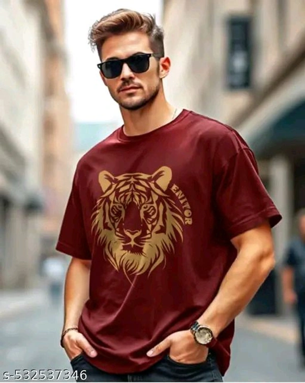 Cotton Blend Men's Oversized Tshirt - M