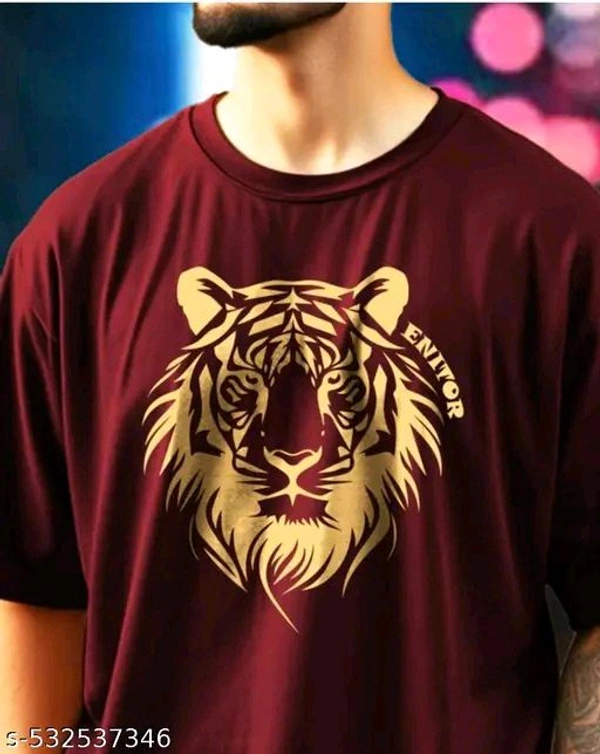 Cotton Blend Men's Oversized Tshirt - M