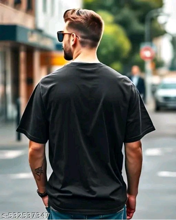 Cotton Blend Men's Oversized Tshirt - L