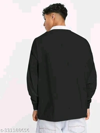 Chicago Printed Typography Black Tshirt - M
