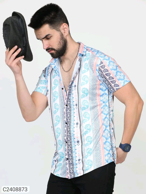 Printed Rayons Printed Shirt - XXL